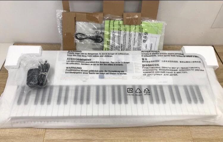 CASIO カシオ　光ナビゲーションキーボード　LK-222　ホワイト　箱入り