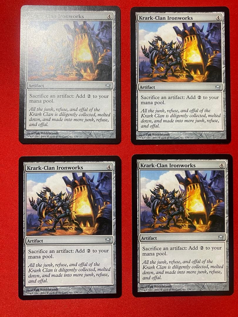 クラーク族の鉄工所　Krark-Clan Ironworks　英語版　4枚