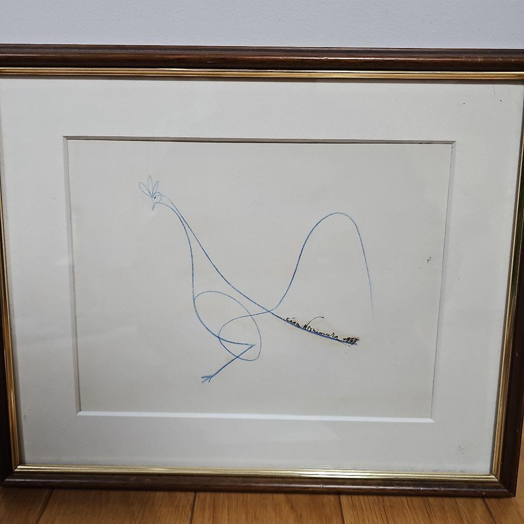 西村計雄 真筆 ドローイング パリより