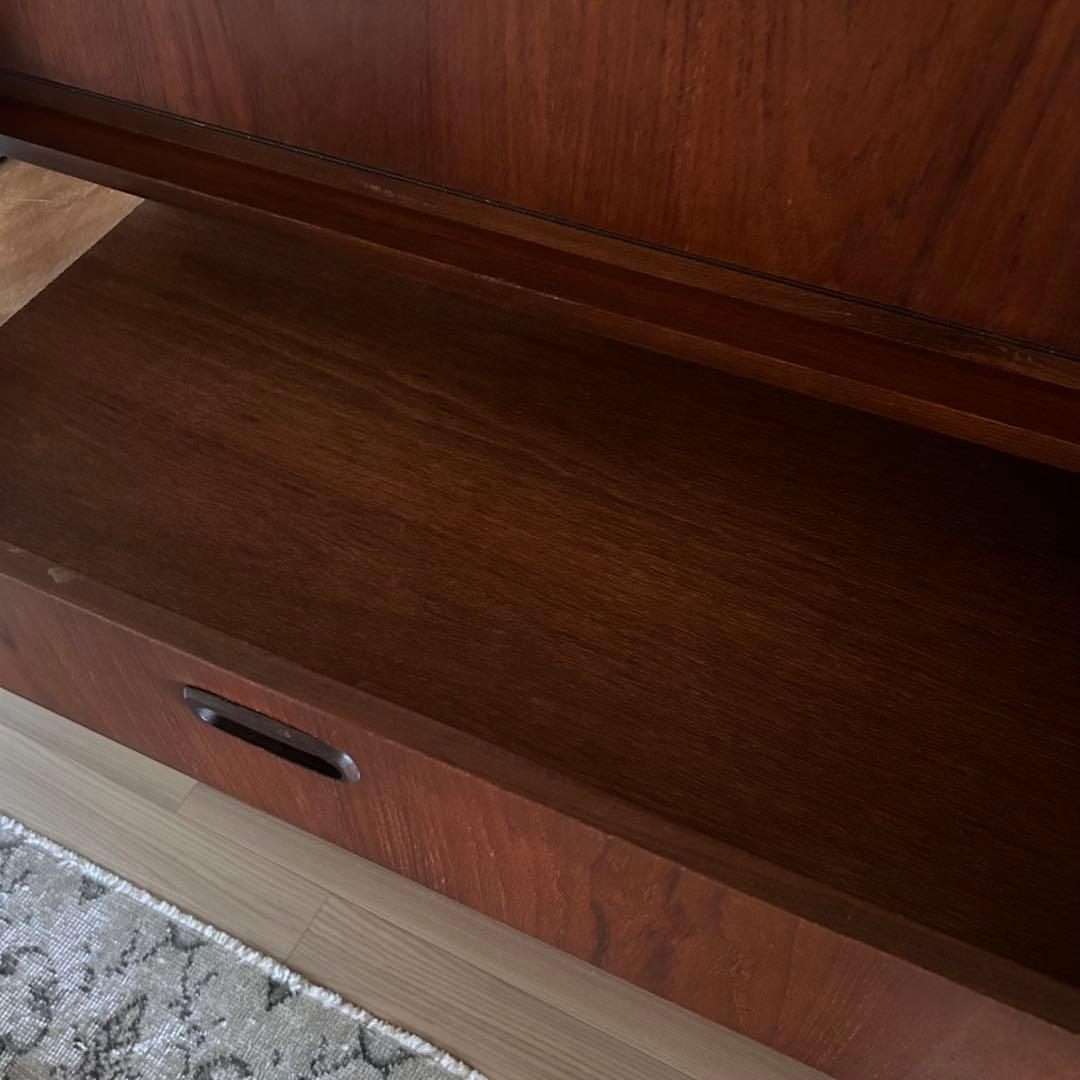 【希少】英国ヴィンテージ チーク材 ライティングビューロー1960s