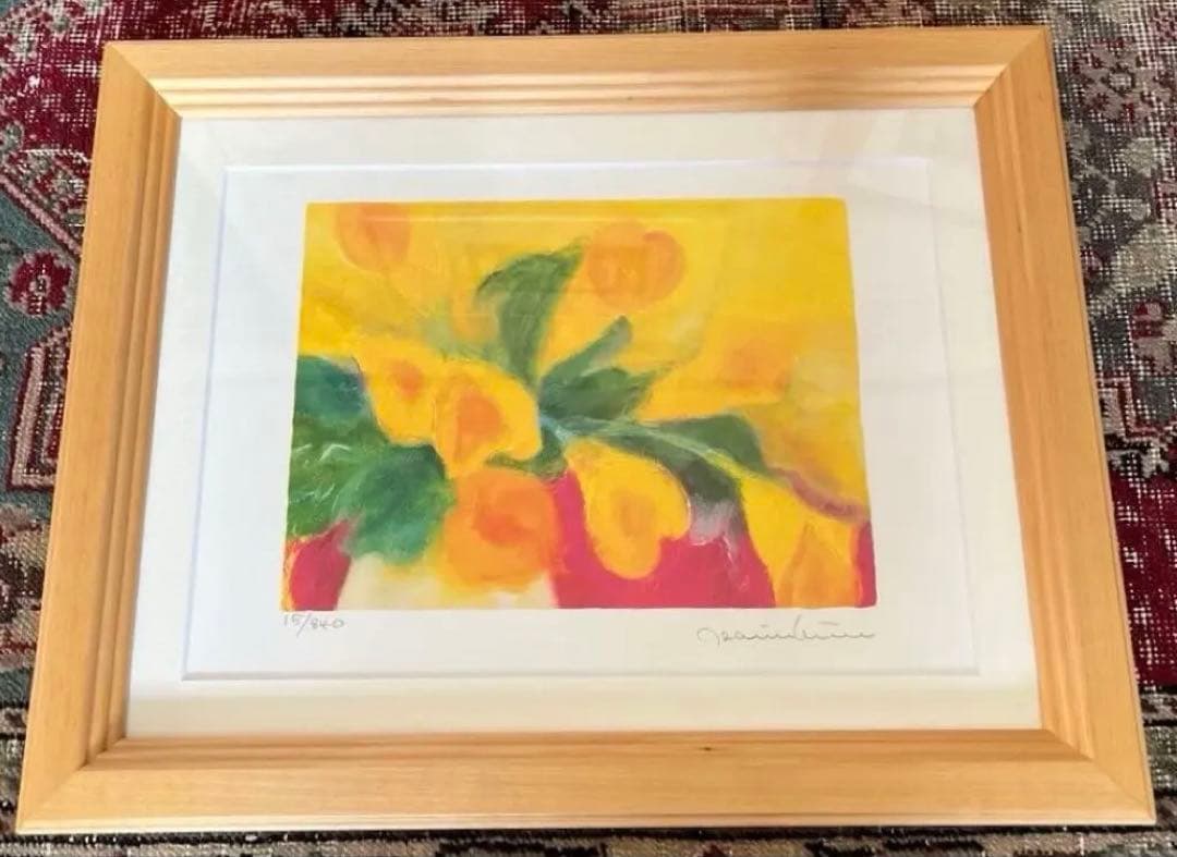 額入り版画　ジニー・キム　エディション番号、サイン有り　新品額