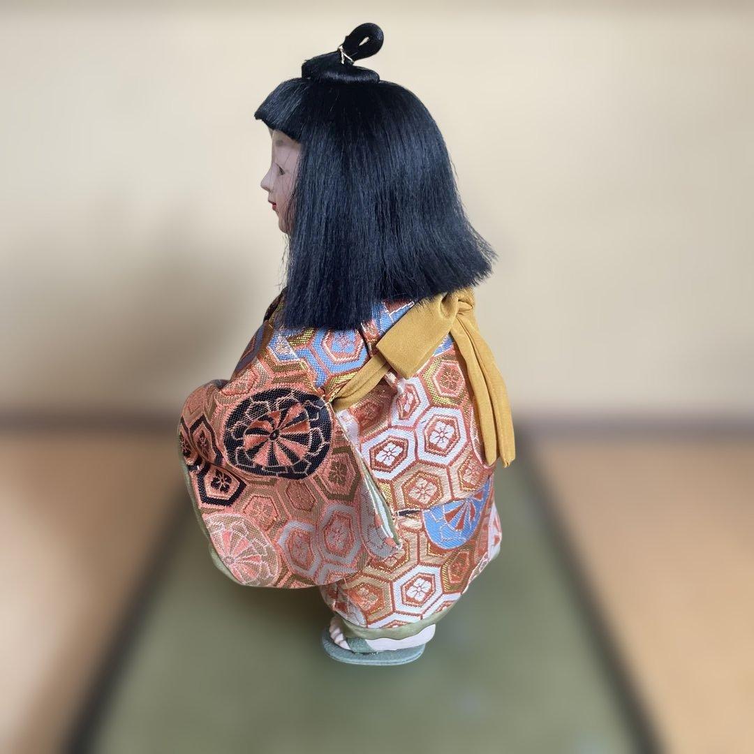 御所人形 初陣 玉童作 兜付き