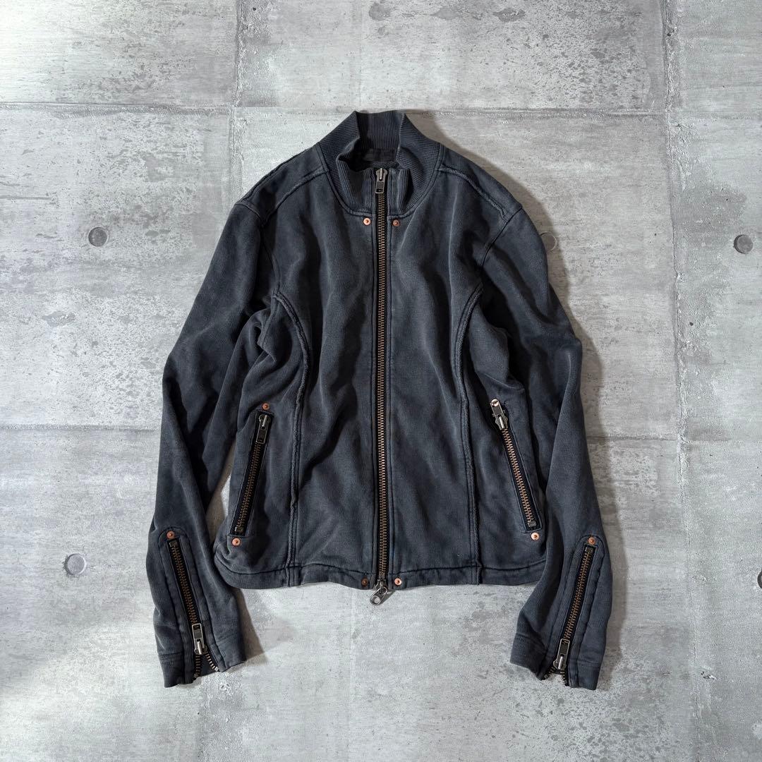 ジャケット・アウター 00s archive sweat riders jacket y2k punk