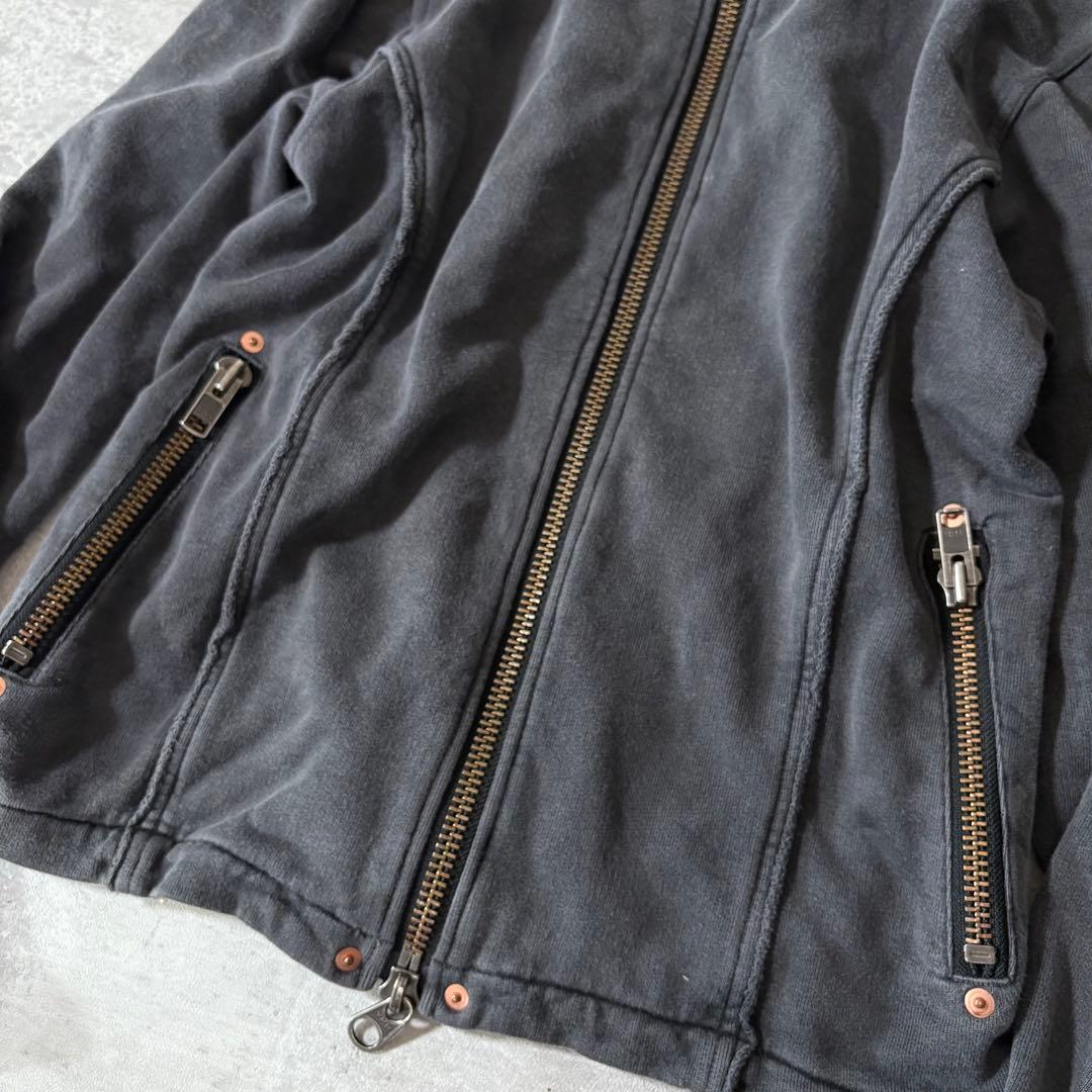 ジャケット・アウター 00s archive sweat riders jacket y2k punk