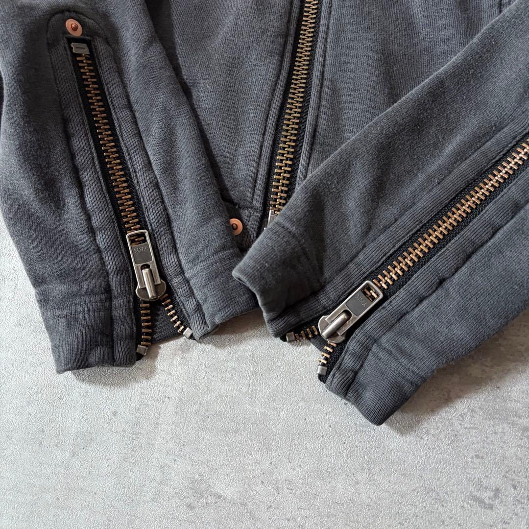 ジャケット・アウター 00s archive sweat riders jacket y2k punk