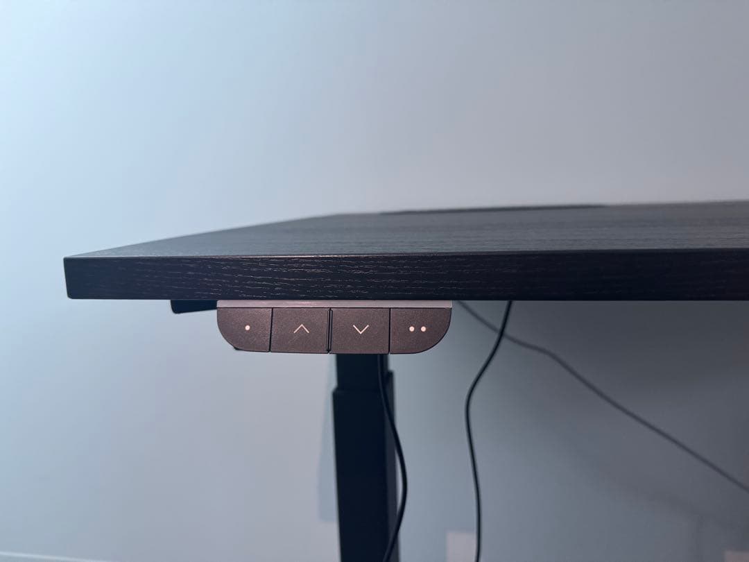 【完成品/美品】IKEA ミッツォーン 昇降式デスク ブラック オフィスデスク