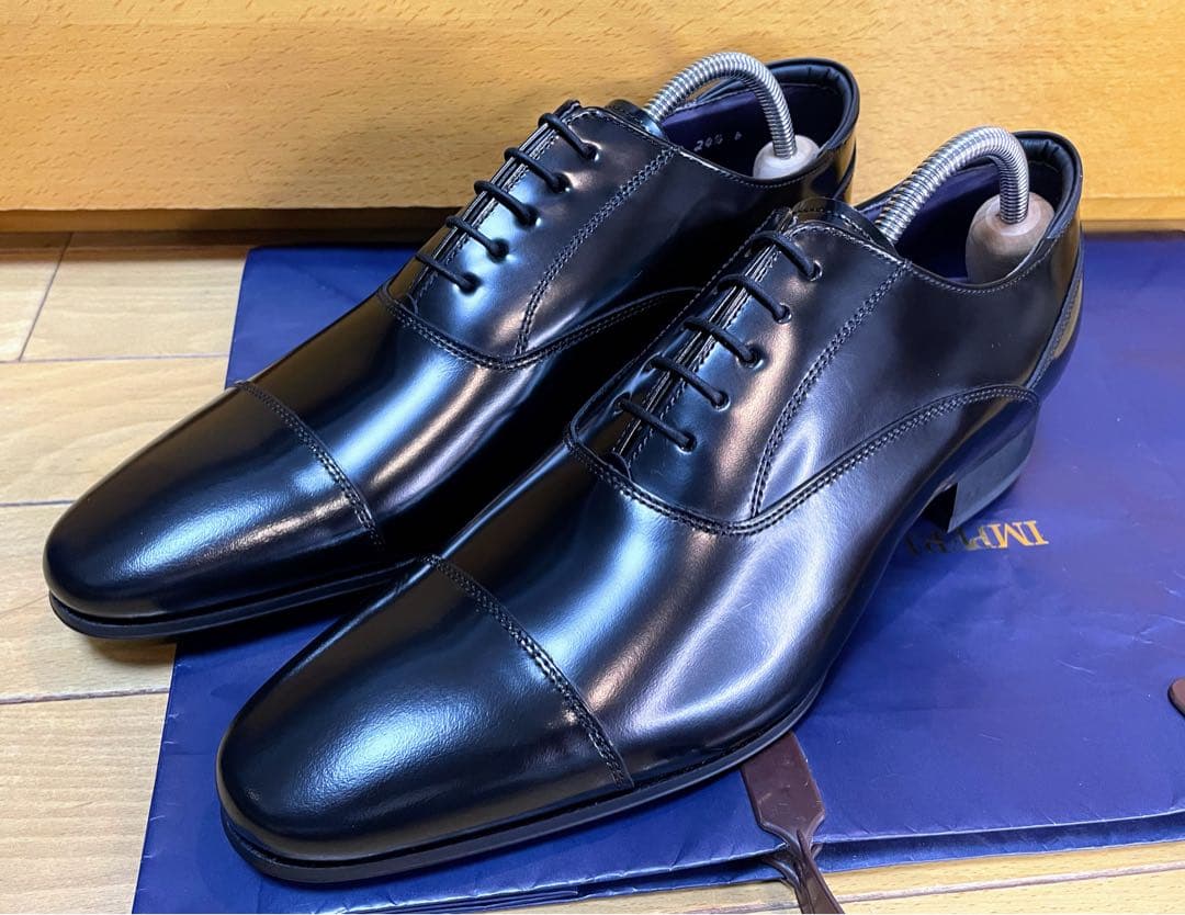 【りーま様】リーガルストレートチップビジネスシューズスクラッチタフレザー24.5