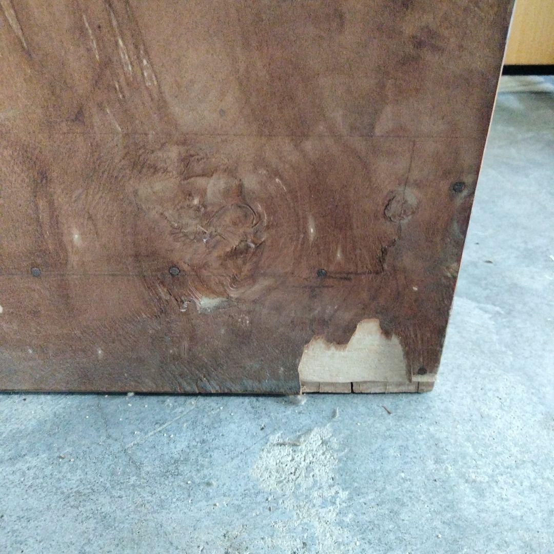 昭和レトロ 古家具 ガラス戸 木製キャビネット 食器棚 サイドボードカップボード