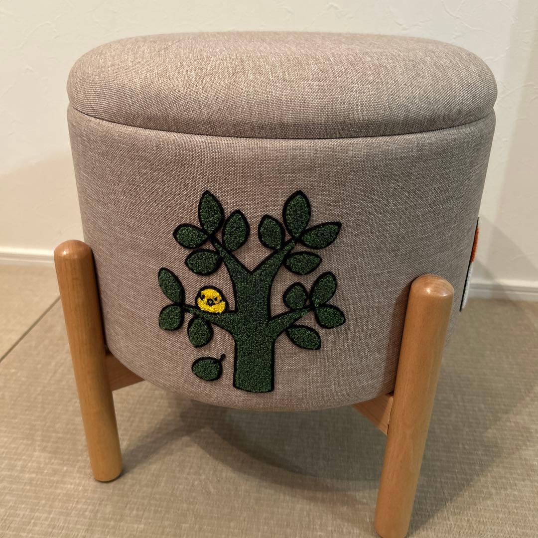 スタディオクリップ Dick Bruna さがら刺繍収納スツール