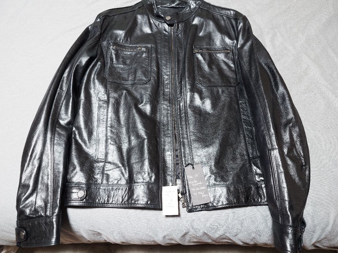 BROTINI シングルライダースジャケット NERO 54/XXL