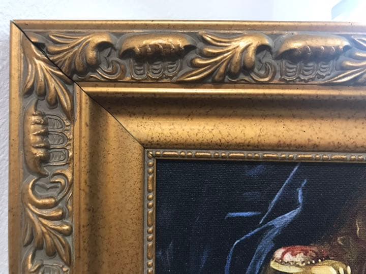 絵画 油絵風プリント アンティーク風 猫