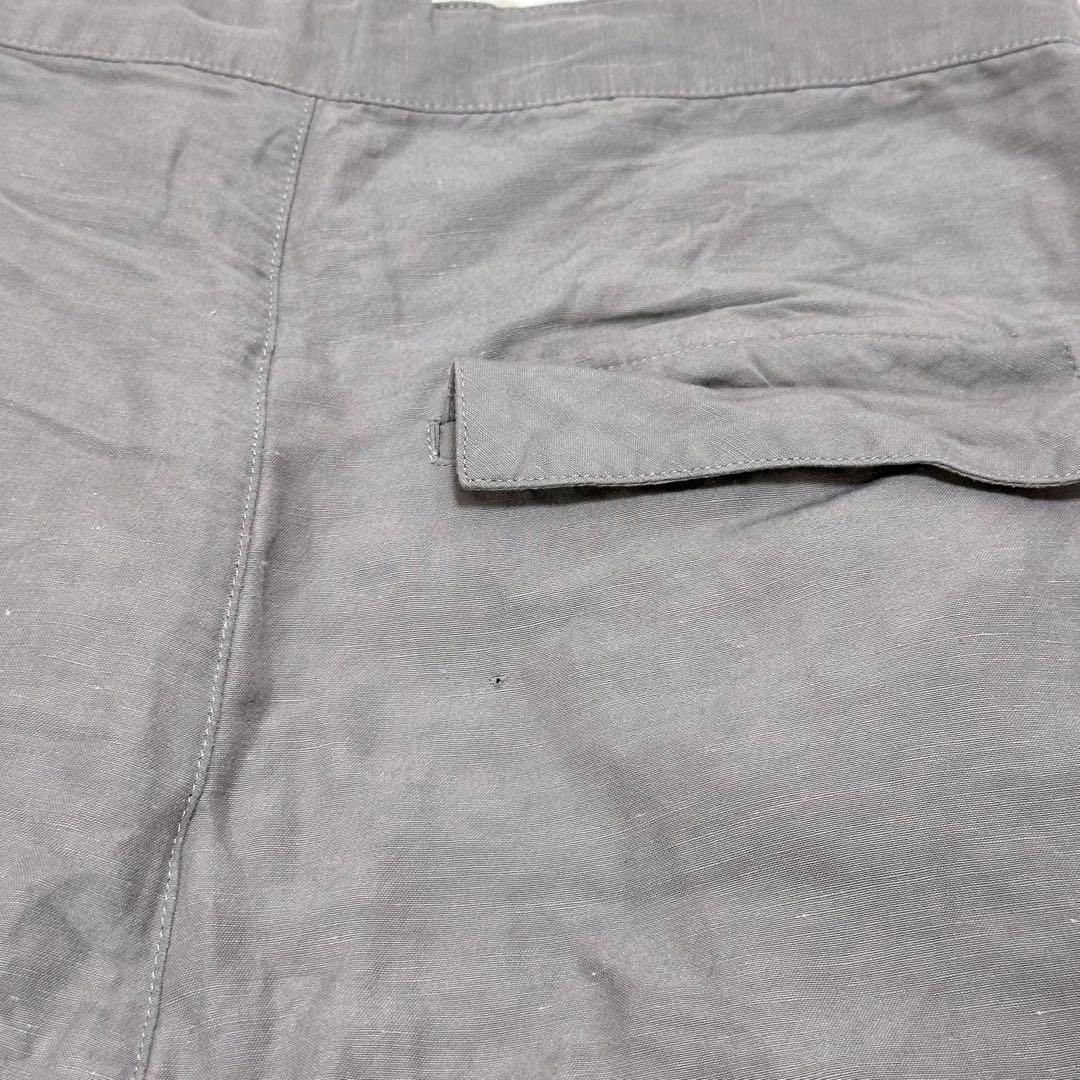 ヴィヴィアンウエストウッドマン サルエルパンツ リネン オーブ 46 グレージュ