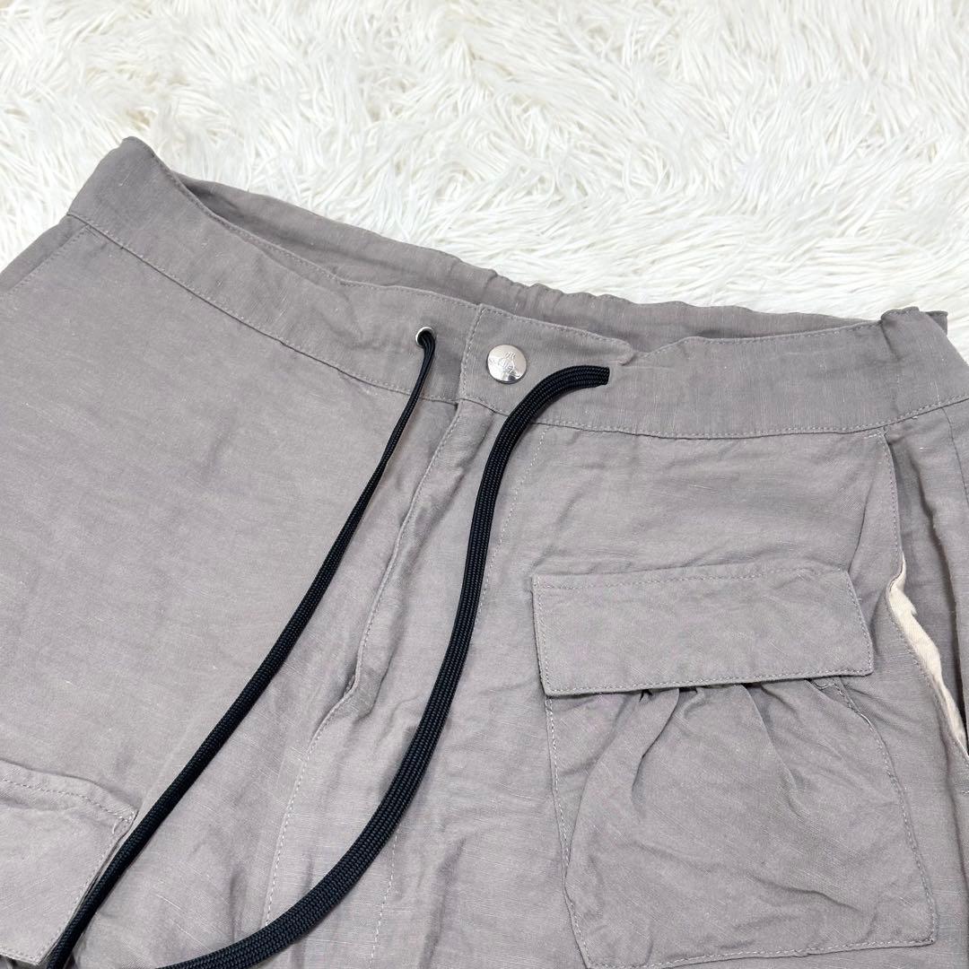 ヴィヴィアンウエストウッドマン サルエルパンツ リネン オーブ 46 グレージュ