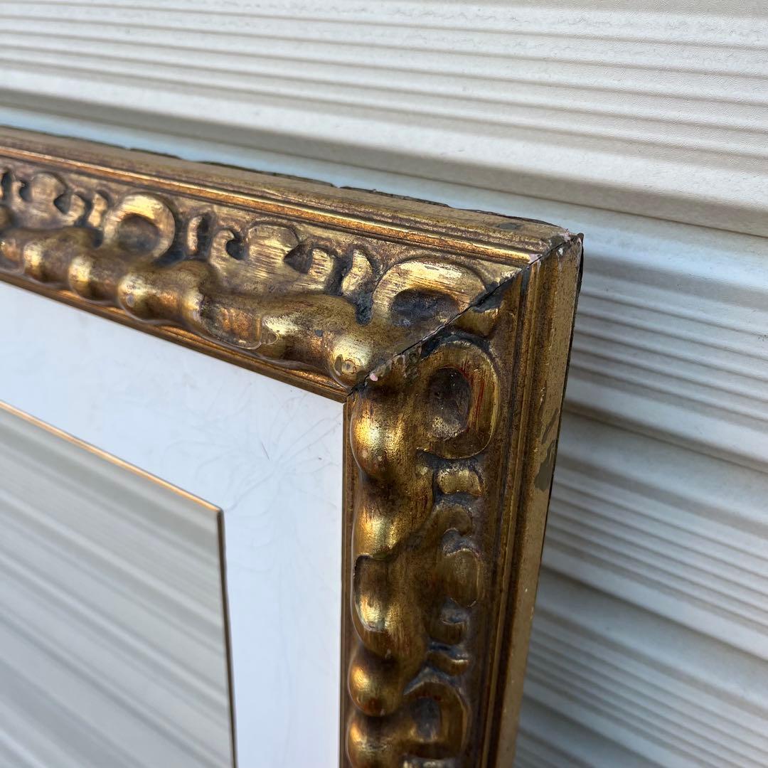 P50号 額縁 大型 ゴールド装飾 油彩用 アンティーク調 絵画フレーム