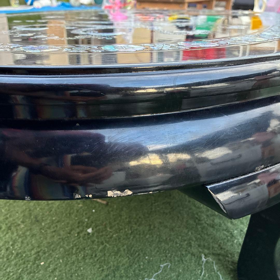 座卓 鳳凰アート 螺鈿細工 鳳凰 座卓テーブル黒 漆塗