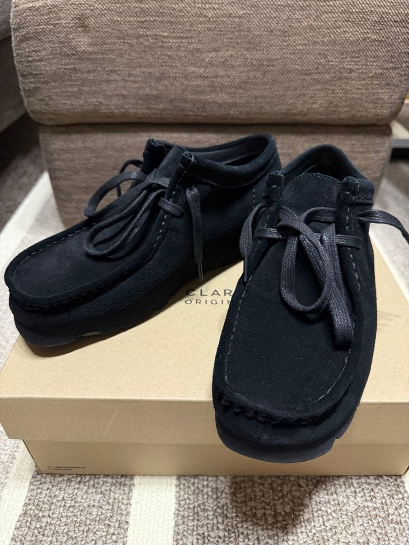 clarks ワラビークラークス　GORE-TEX 黒　UK7.5 26cm