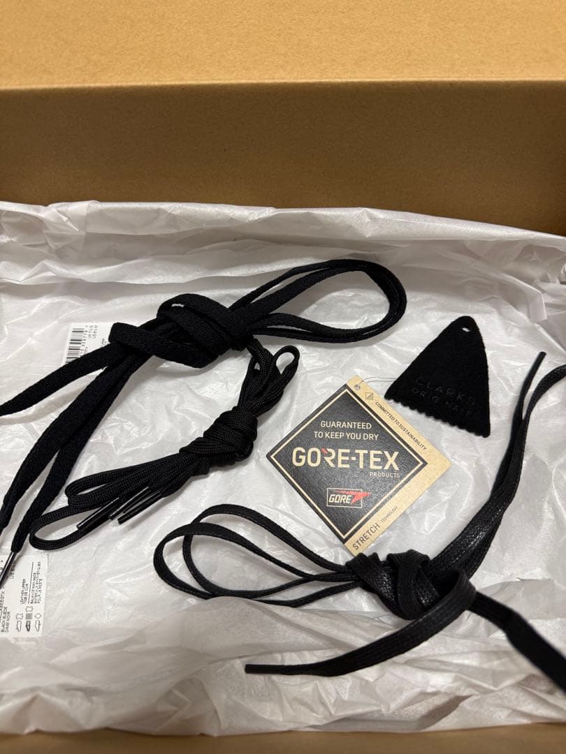 clarks ワラビークラークス　GORE-TEX 黒　UK7.5 26cm