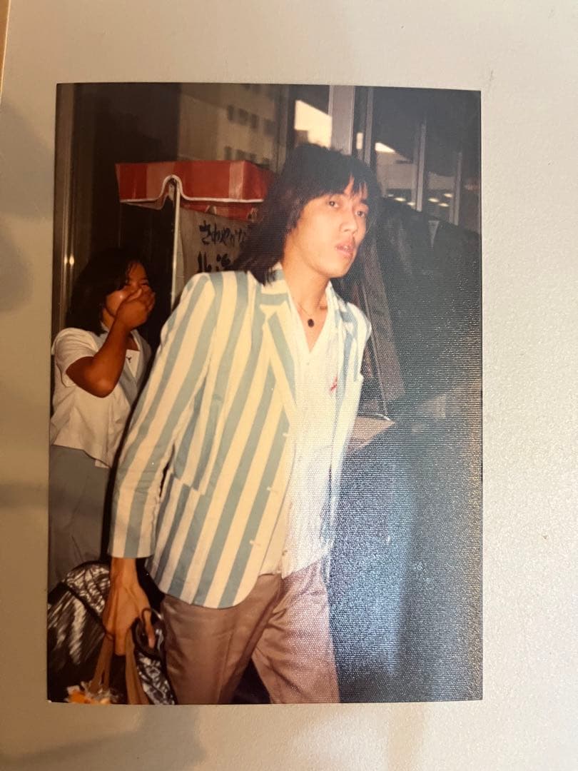 長渕剛直筆サイン色紙　昭和レトロ当時物