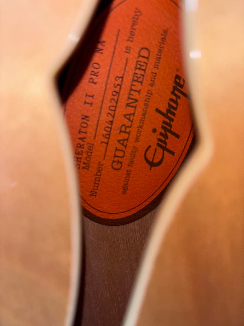 Epiphone Sheraton Ⅱ pro NA セミアコ ハードケース付