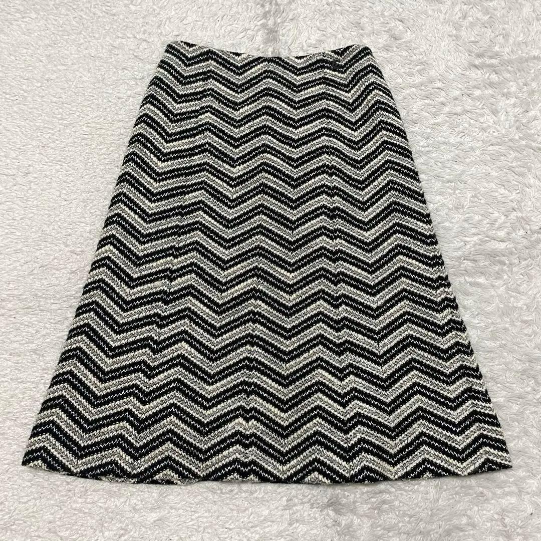 美品 CHANEL シャネル♡ツイードスカート　ココマーク M ミモレ丈 38