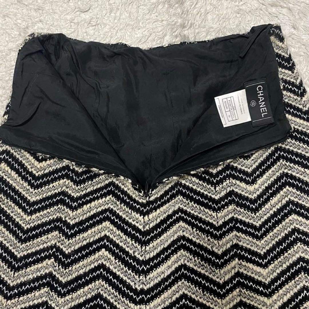 美品 CHANEL シャネル♡ツイードスカート　ココマーク M ミモレ丈 38