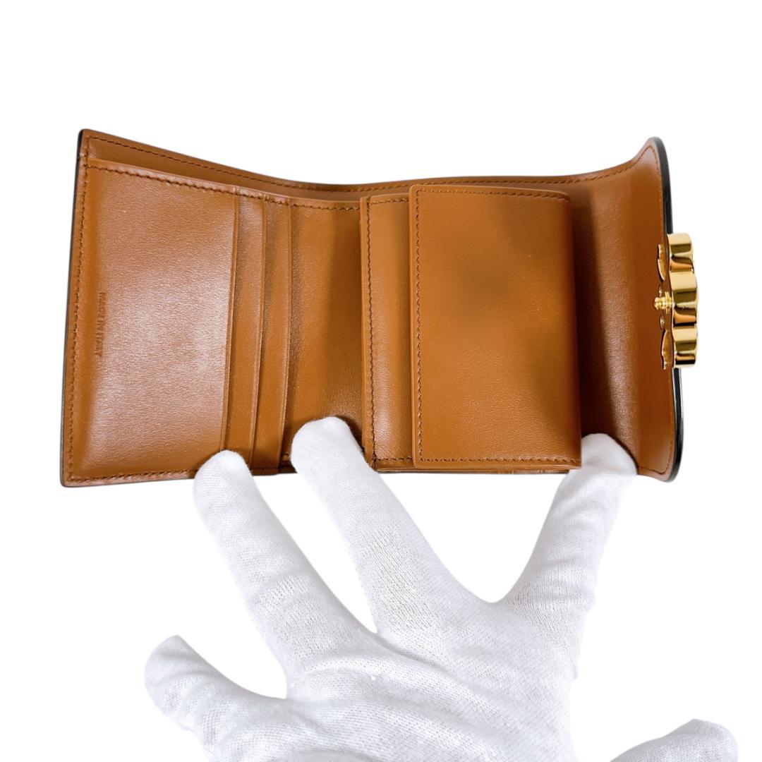 CELINE セリーヌ トリオンフ スモールフラップウォレット 三つ折り財布