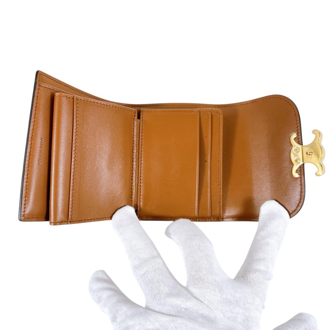 CELINE セリーヌ トリオンフ スモールフラップウォレット 三つ折り財布