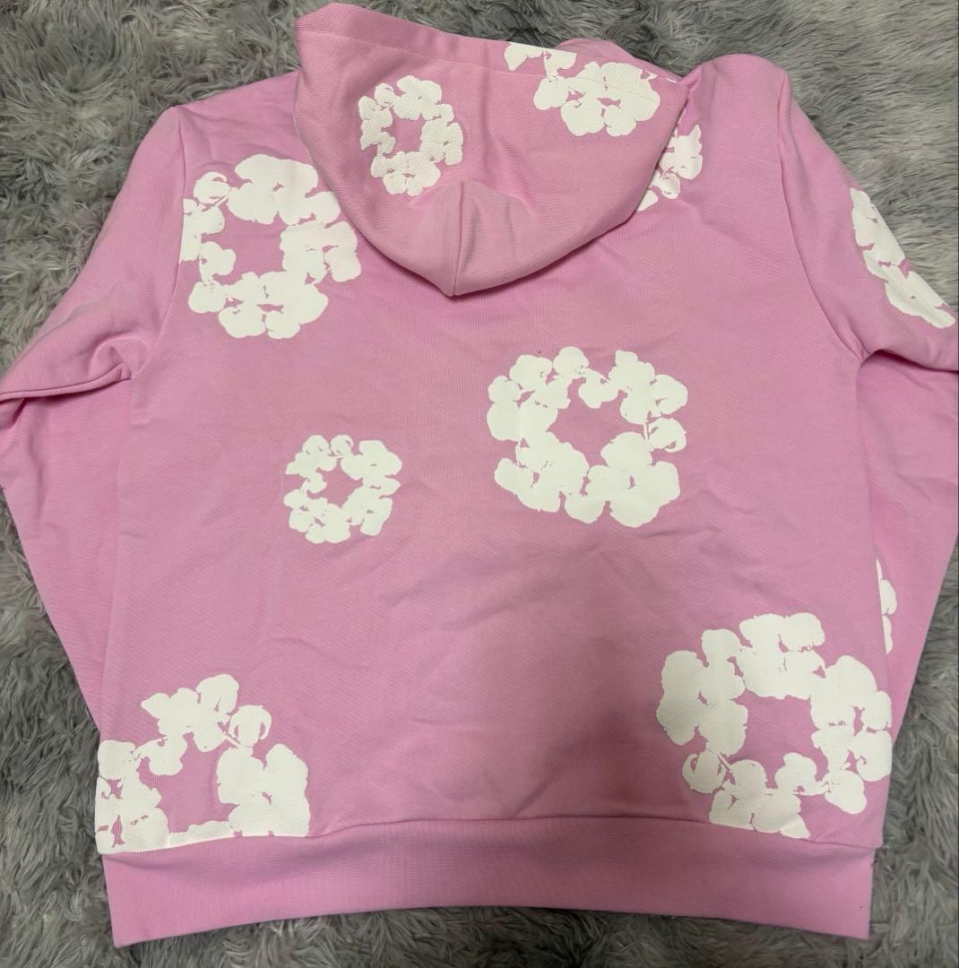 denim tears ピンク パーカー