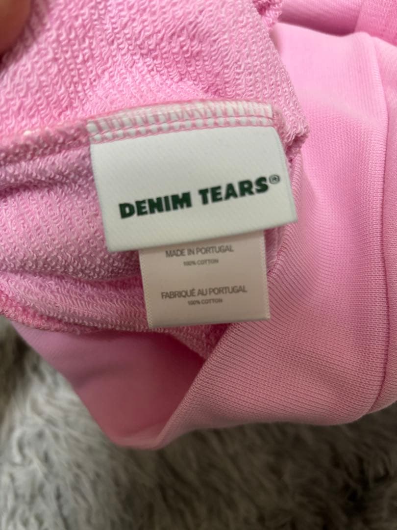 denim tears ピンク パーカー