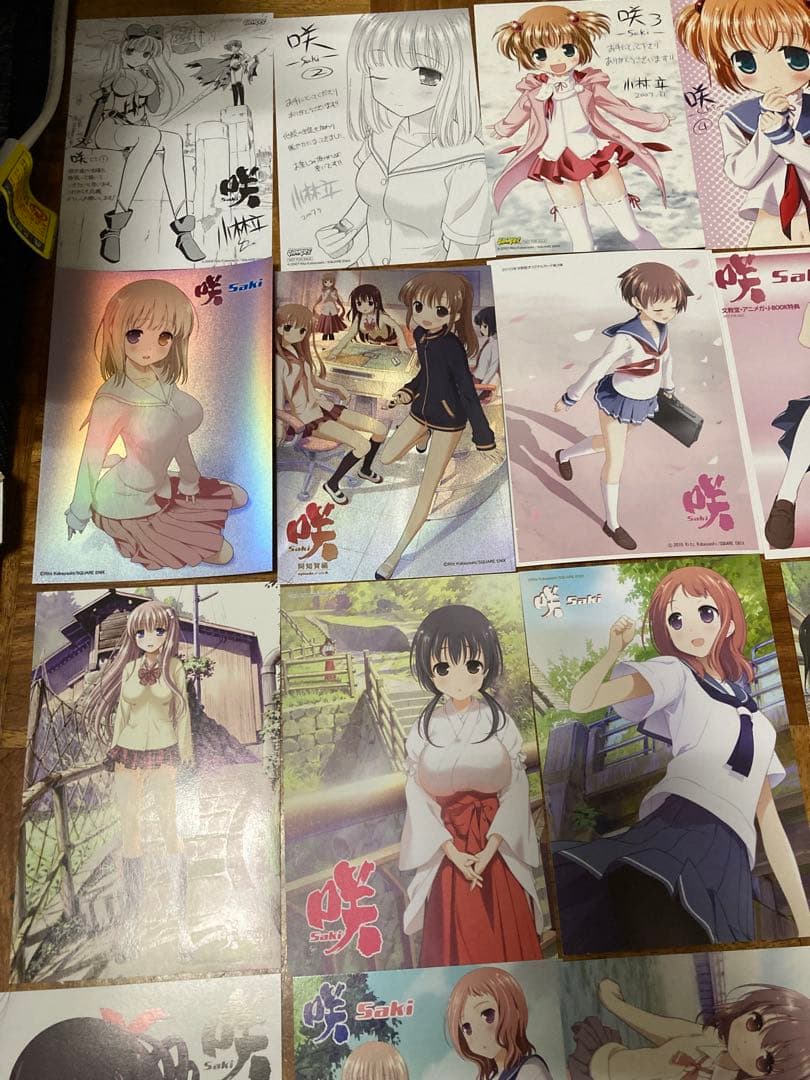 咲‐Saki‐ 1~17巻まで 店舗購入特典 ポストカード 大量まとめ売り