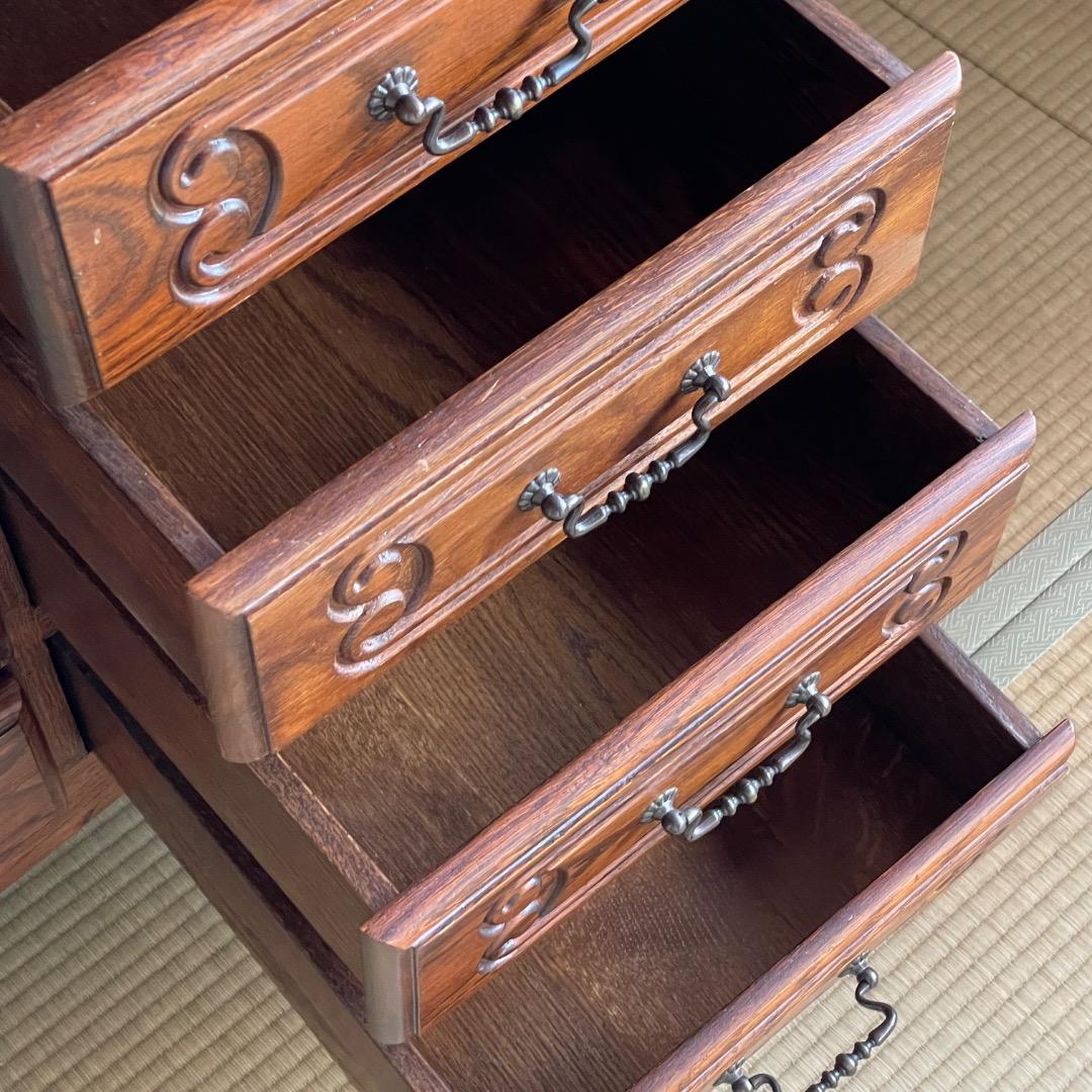 三越家具 ブルージュ／高級チェスト／高級家具・ルーマニア製・猫脚・オーク無垢材