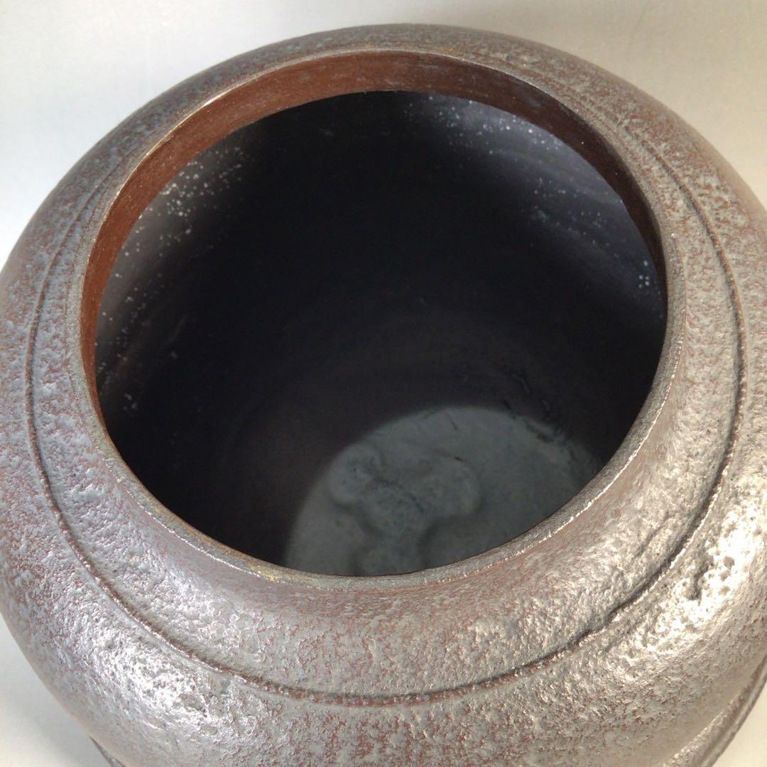 Ｍ４１７　茶釜　『釜師　佐藤清光造』『真形羽釜』　共箱　茶道具