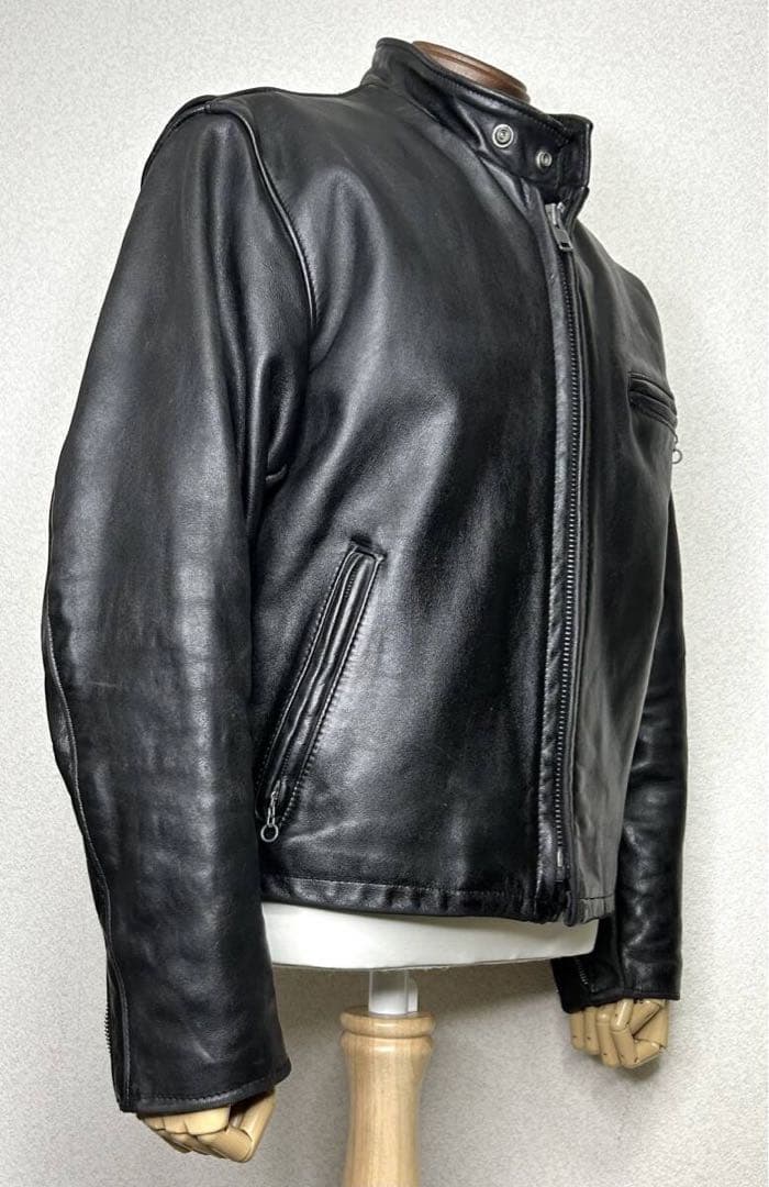 ③schott【42】641ライナー付 米国製◇革ジャンninjaハーレーgpz