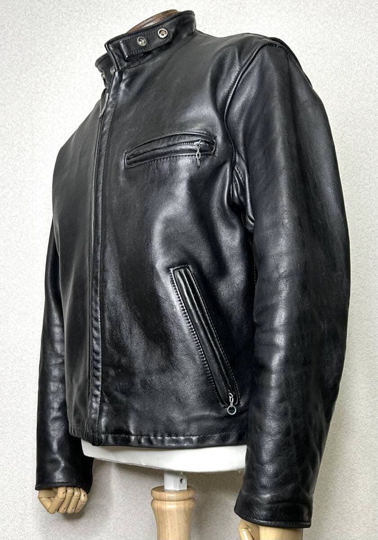 ③schott【42】641ライナー付 米国製◇革ジャンninjaハーレーgpz