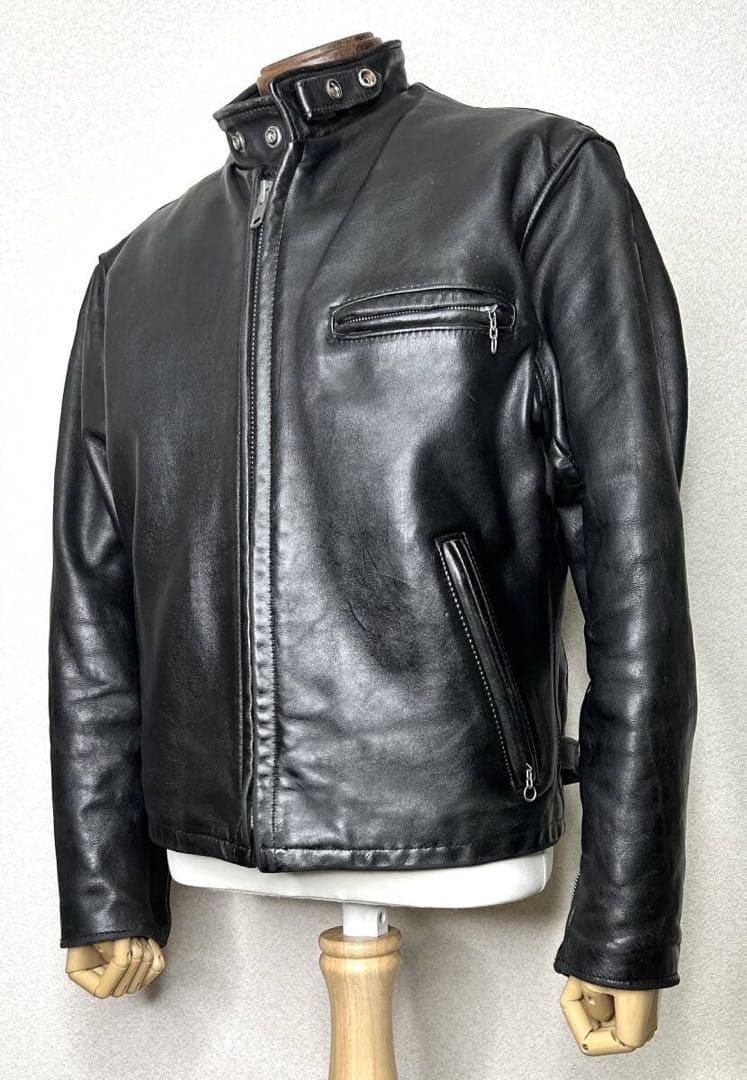 ③schott【42】641ライナー付 米国製◇革ジャンninjaハーレーgpz
