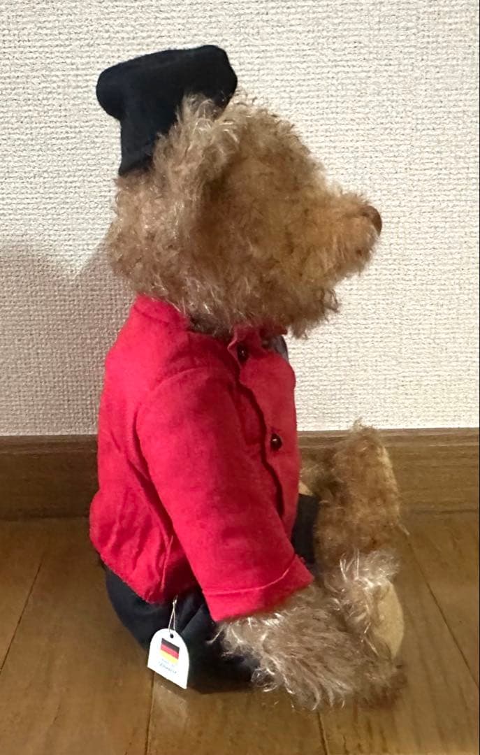シュタイフ　ベアー　ベルボーイ　ドイツ　シリアル番号つき　ぬいぐるみ　約27cm