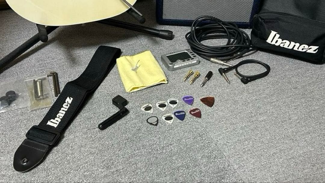 Ibanez gio エレキギター アンプ ケース ストラップ等 セット販売