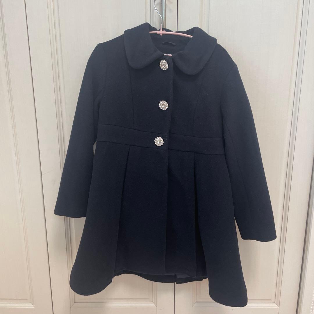 kate spade ネイビー ウールコート 130