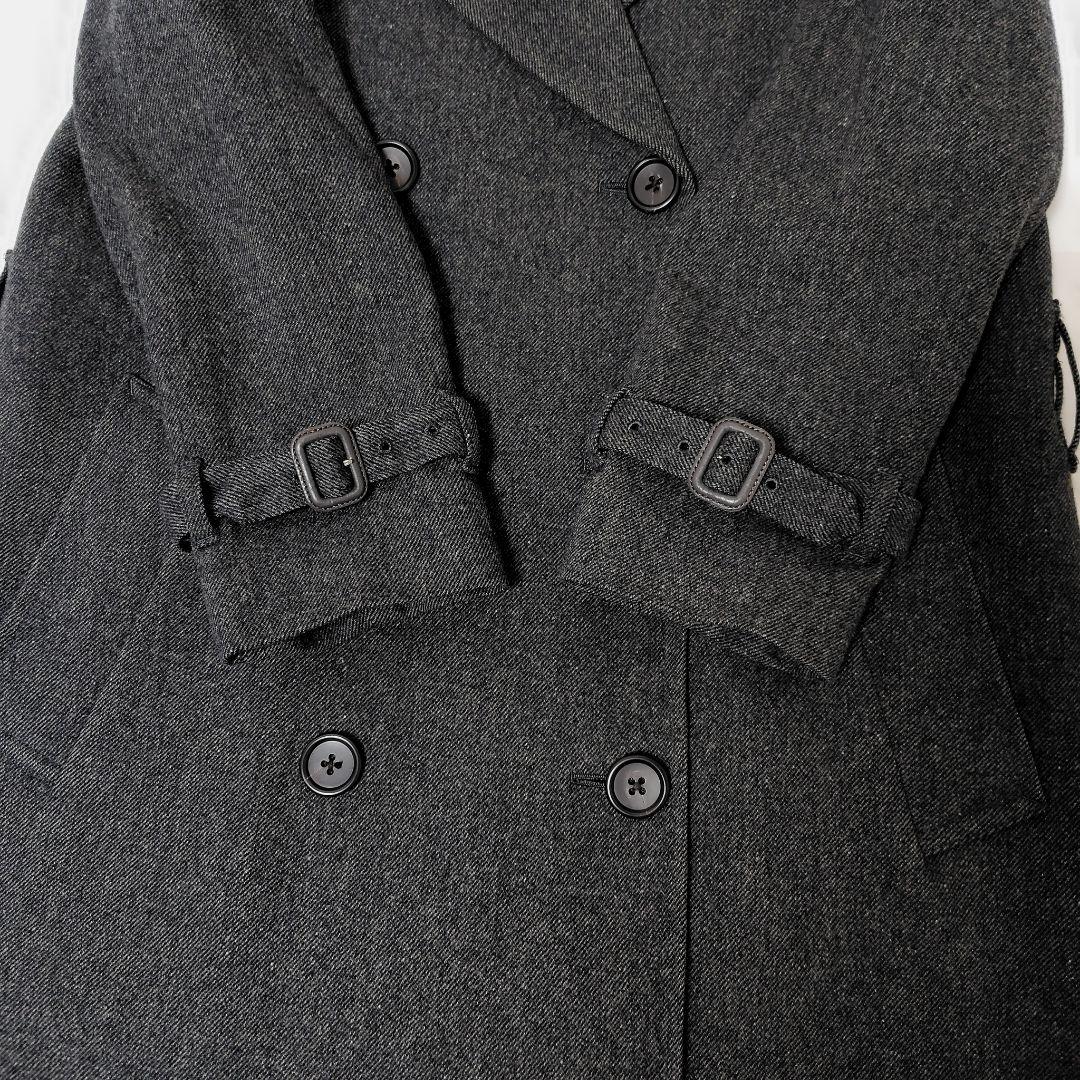 美品 マーガレットハウエル ベルテッド ダブル コート mhl 2way