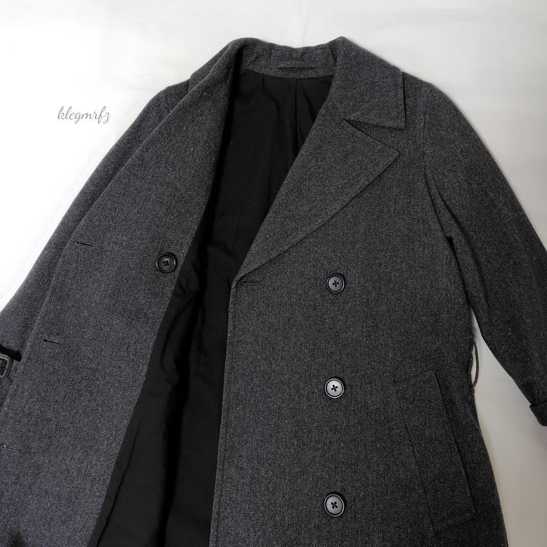 美品 マーガレットハウエル ベルテッド ダブル コート mhl 2way