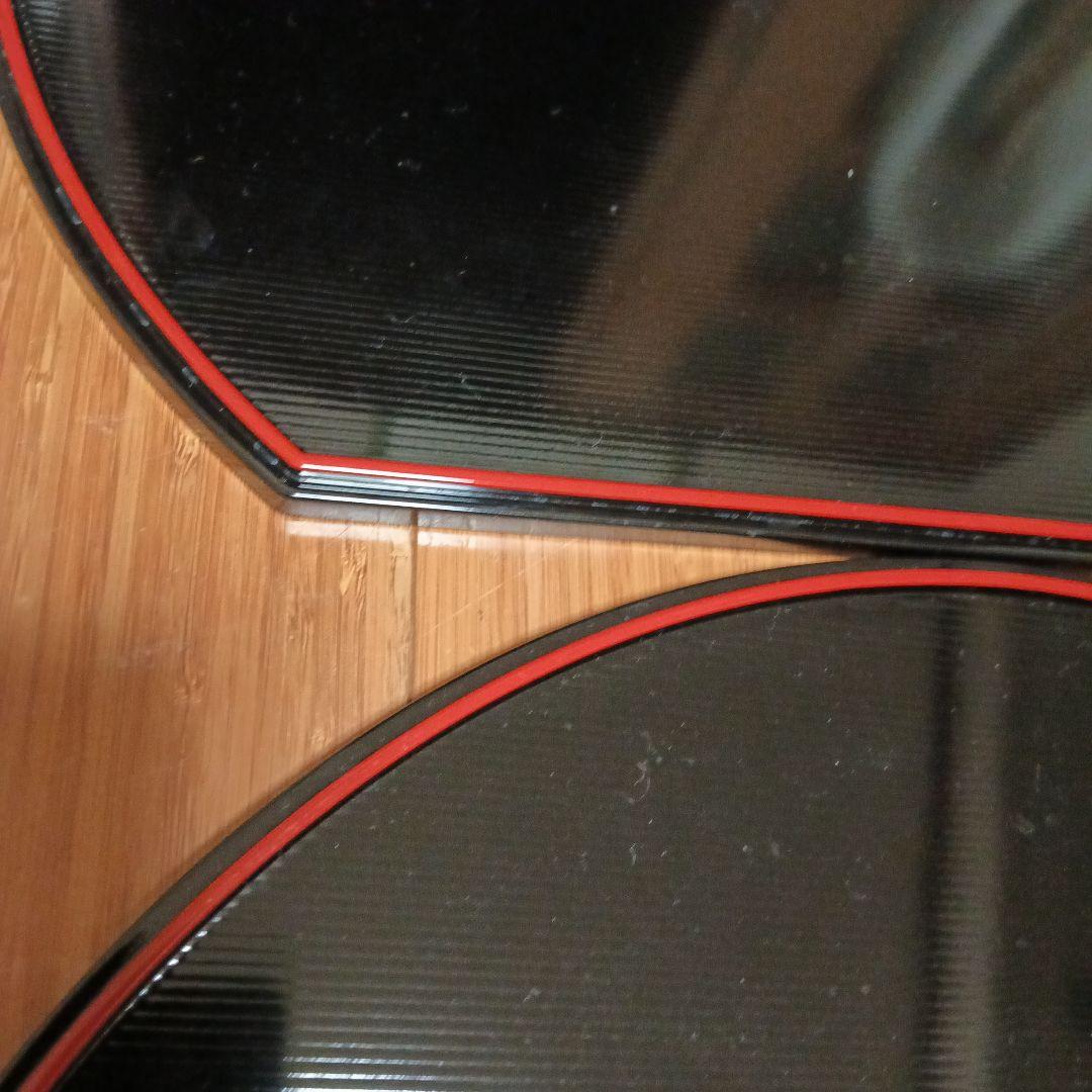 半月両面お膳4枚セット 金のランチョマット ゴールド リバーシブル お正月 お祝