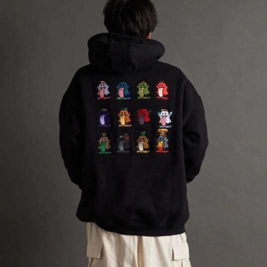 正規品⭐新品・GRAF&WU・グラフアンドウー・ゴースト12刺繍プルパーカーXL