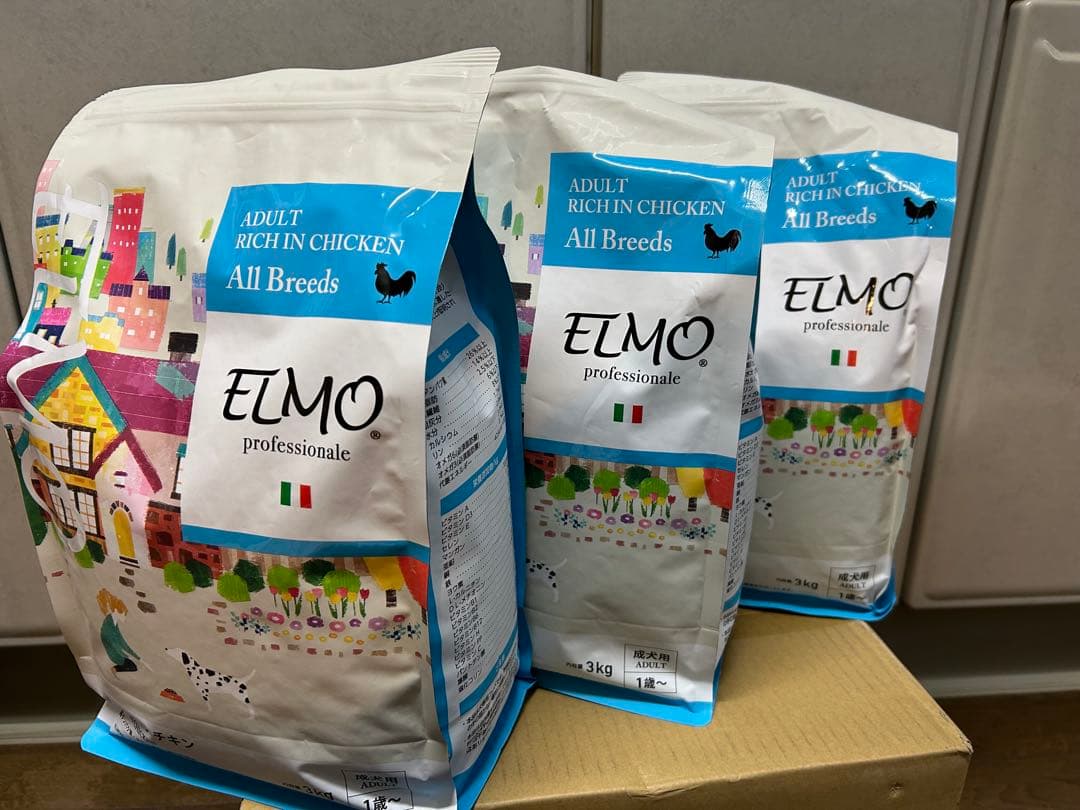 ELMO ドッグフード リッチインチキン 3kg×3