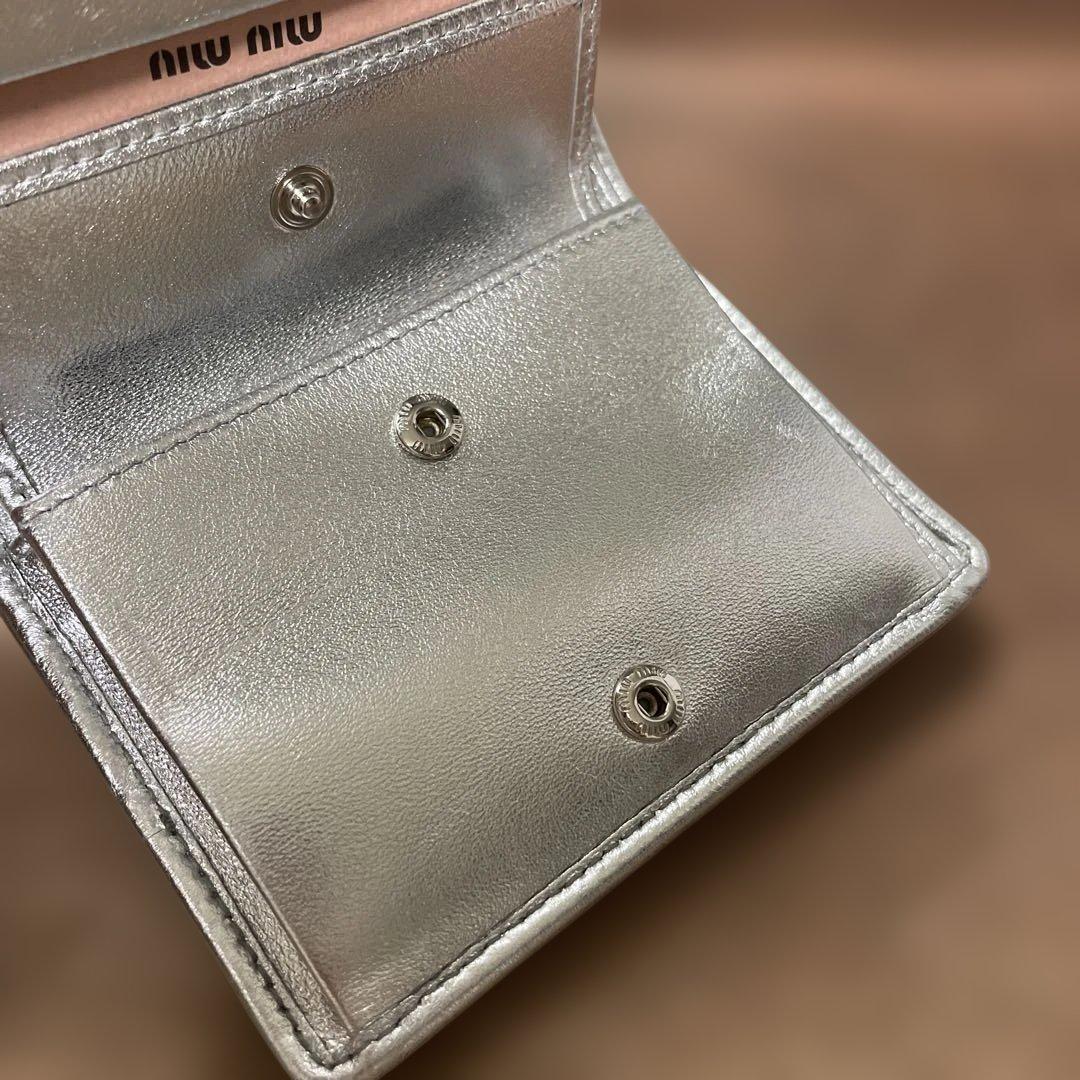 miumiu☆ミュウミュウ☆マテラッセレザー折り財布