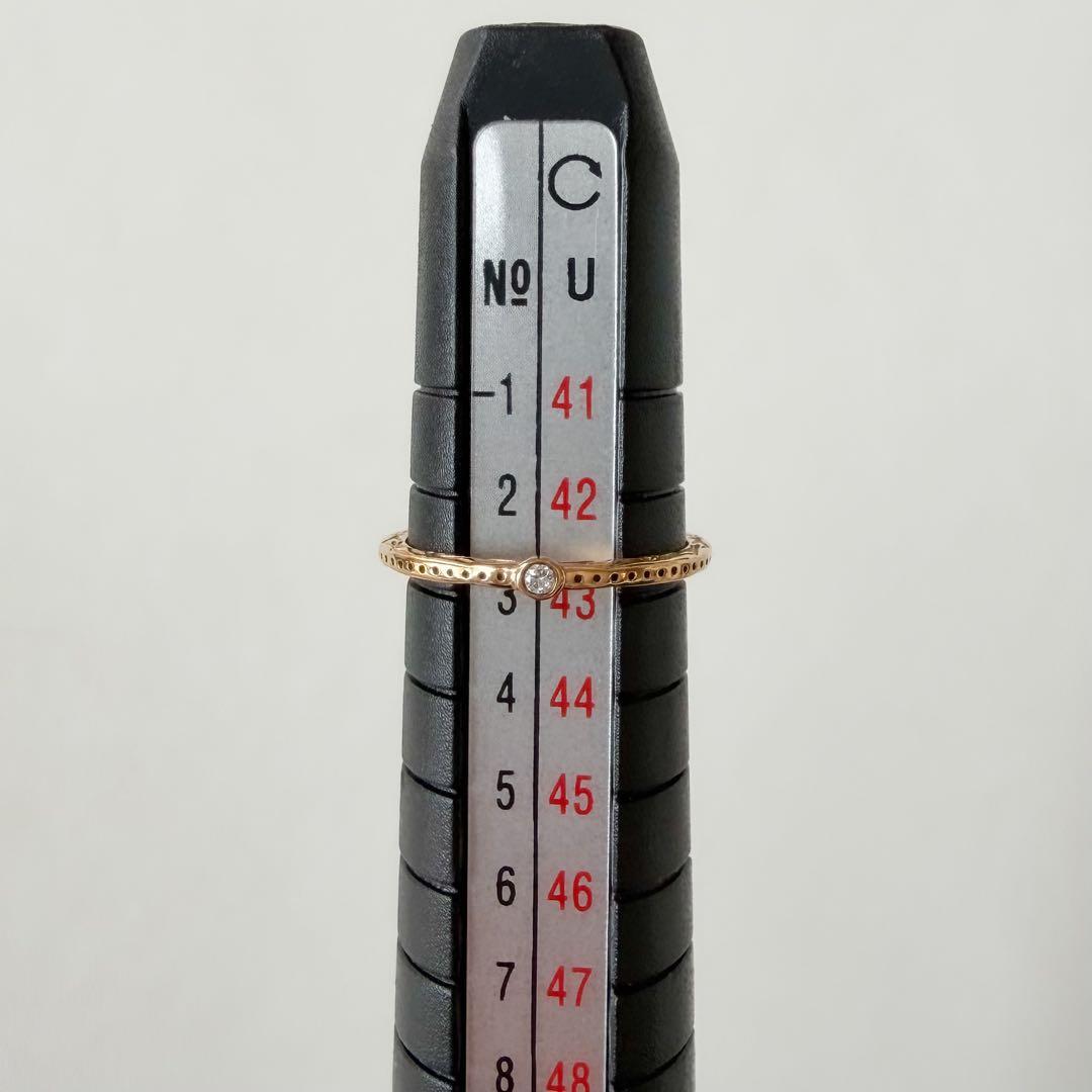 【agete2点セット】k10 リング＋ピンキーリング　11号　3号