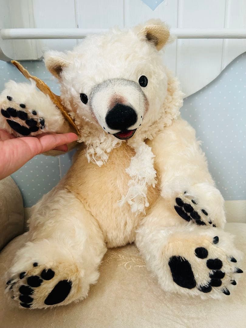 国内作家様　シロクマ　テディベア　ぬいぐるみ　金井二一奈様　アートドール