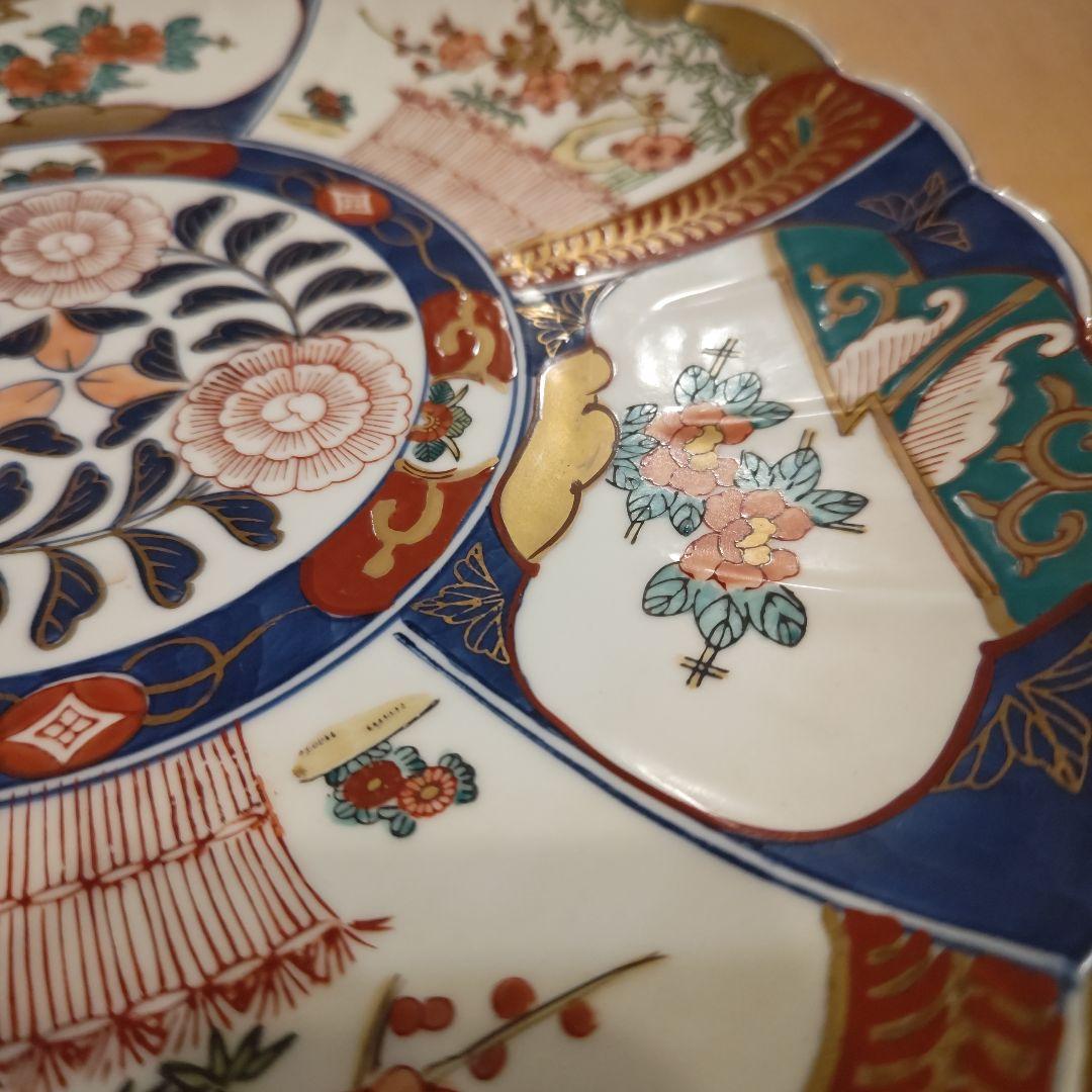 古伊万里 手描き大皿