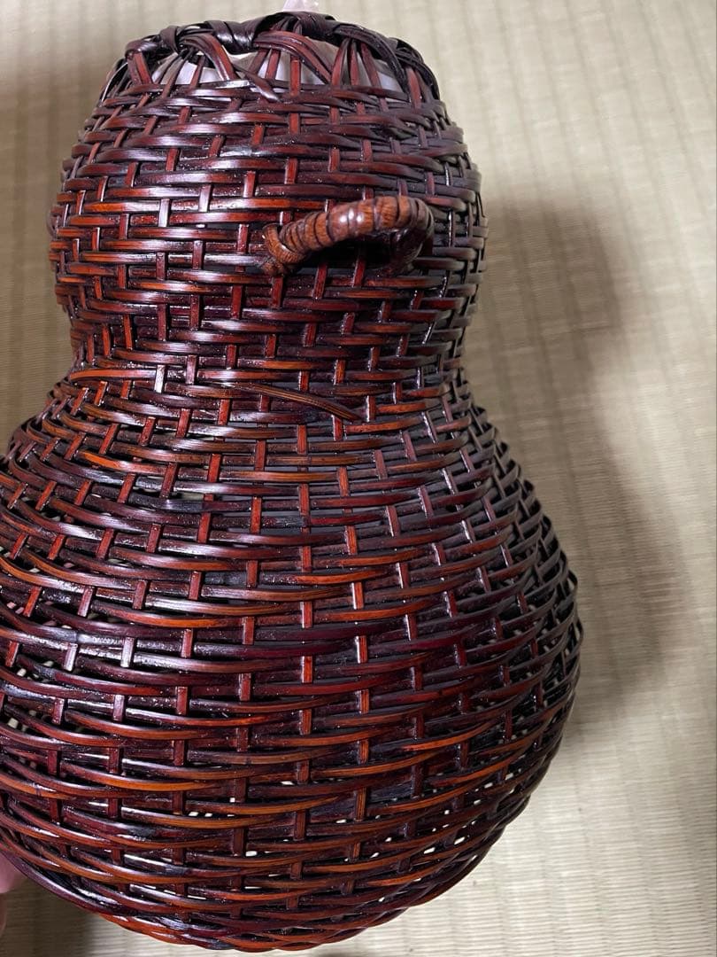 花籠 *竹細工 花器 花入 竹籠 竹編 筒付き