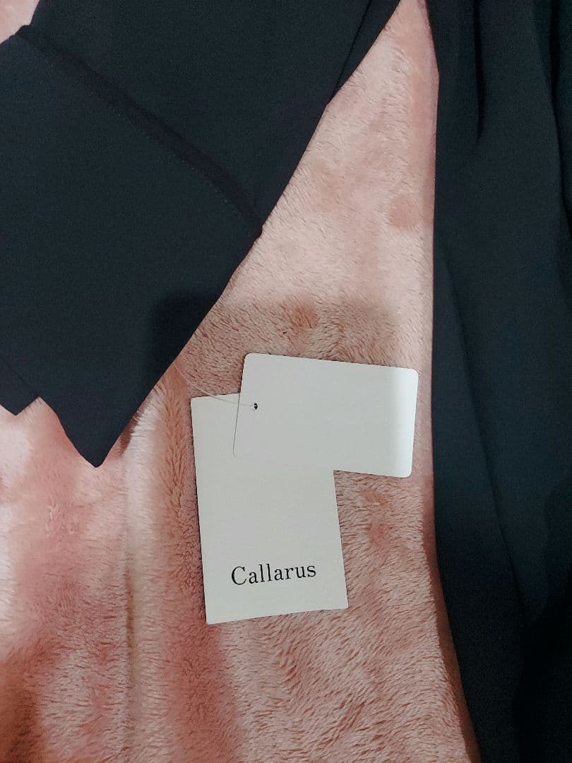 ☆新品未使用3L☆Callarus（カラルス）刺繍入りダークブルーロングドレス