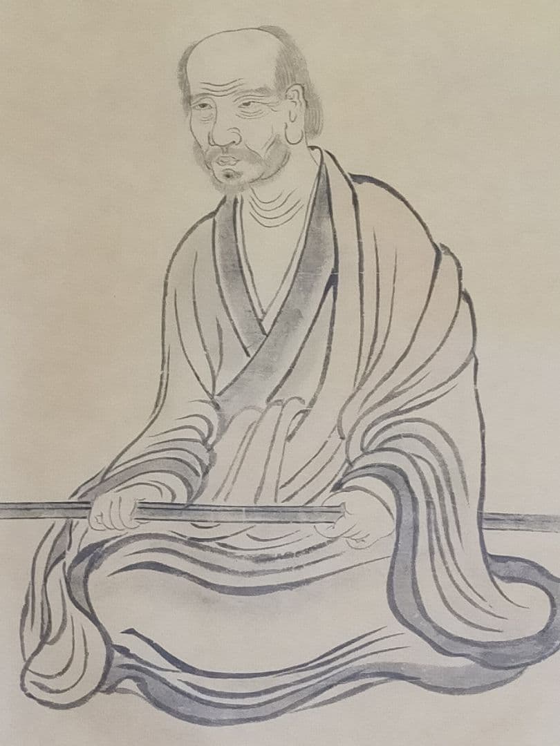 ♥掛軸　工芸　徳山 禅師（徳山 宣鑑）　共箱付き　掛け軸　骨董品